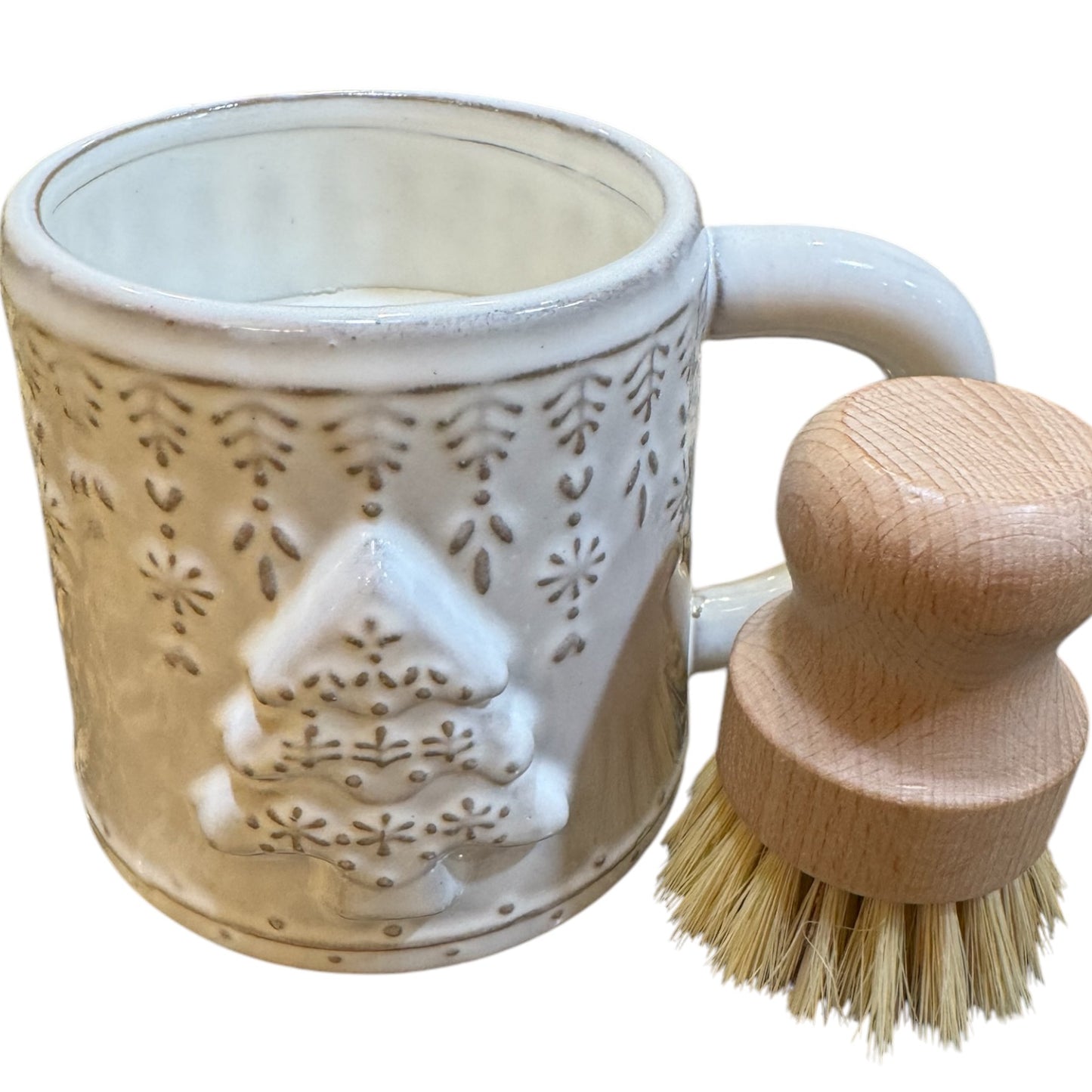 Dish Soap - Christmas Tree Mug and Brush